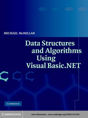 cover image of Data Structures and Algorithms Using Visual Basic.NET